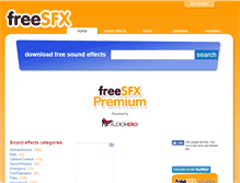 Tablet Screenshot of freesfx.com