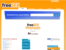Tablet Screenshot of freesfx.co.uk